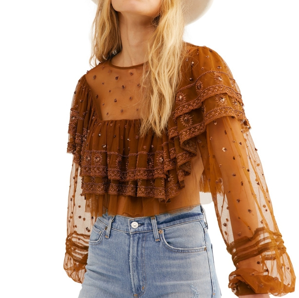 Free people disco ball top